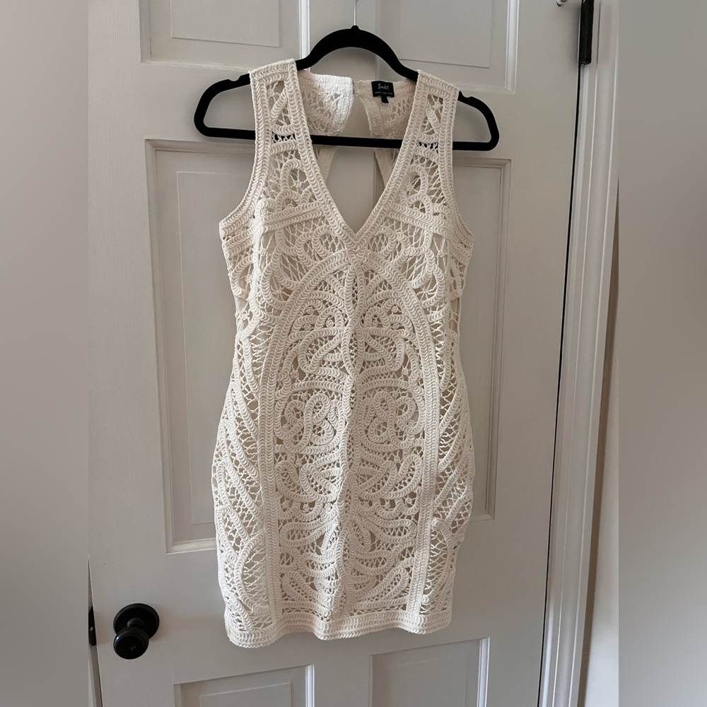 Bardot crochet dress